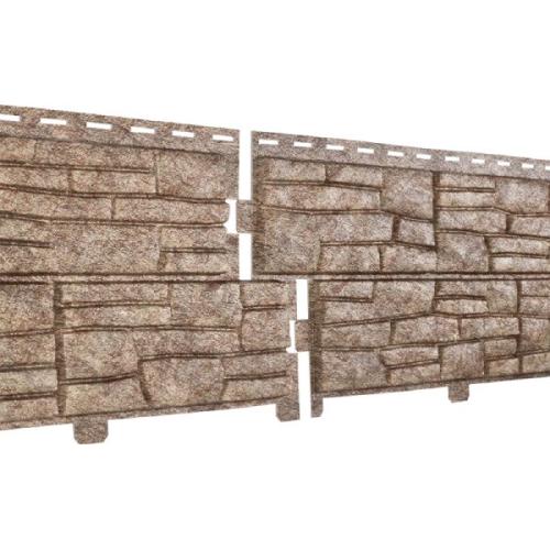 Сайдинг виниловый Ю-Пласт Stone House Сланец Бурый