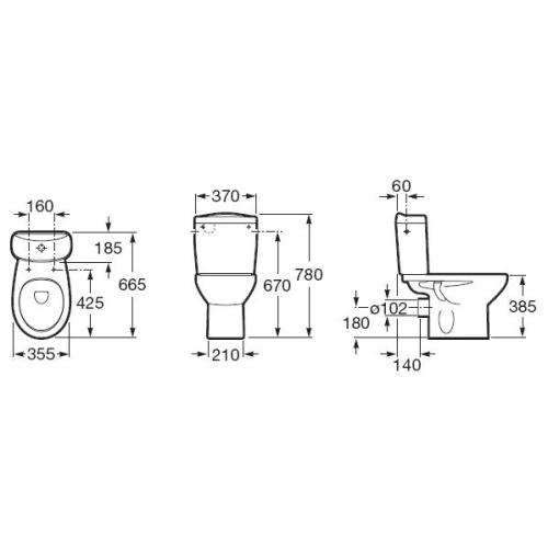 Унитаз напольный Roca Victoria 34940200U Унитаз напольный Roca Victoria 34940200U
