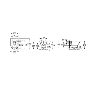Унитаз компакт Roca Nexo 34964000W
