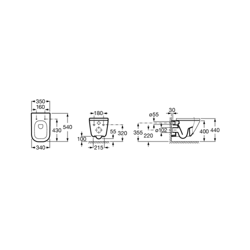 Унітаз підвісний Roca Gap 346477000 Унітаз підвісний Roca Gap 346477000