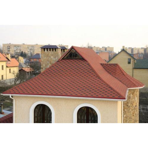 Битумная черепица Акваизол Мозайка Красный мак