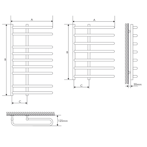 Полотенцесушитель водяной Laris Лира Полотенцесушитель водяной Laris Лира