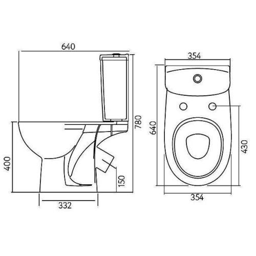KOLO FREJA Унітаз-компакт L79201000 (поліпропілен)