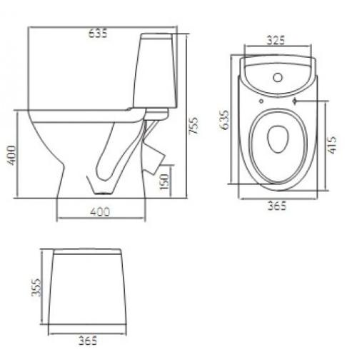 KOLO RUNA Унитаз-компакт L89208000 (дюропласт Soft Close) KOLO RUNA Унитаз-компакт L89208000 (дюропласт Soft Close)