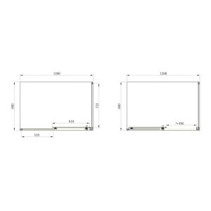 Душевая кабина Frame Primera SHRC 55126 прямоугольная 80х120 см (Сифон в подарок)