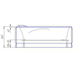 Ванна акриловая Artel Plast (Catanzaro) Устина 1400х750