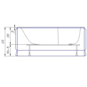 Ванна акриловая Artel Plast (Salerno) Роксана 1500х700