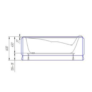 Ванна акриловая Artel Plast (Sassari) Марина 1500х750