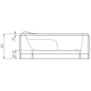 Ванна акриловая Artel Plast (Siracusa) Калерия 1600х700