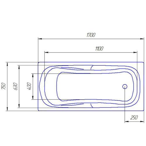 Ванна акриловая Artel Plast (Vicenza) Арина 1700х750 Ванна акриловая Artel Plast (Vicenza) Арина 1700х750