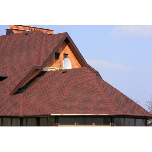 Битумная черепица Акваизол Акцент Спелый Гранат Престиж