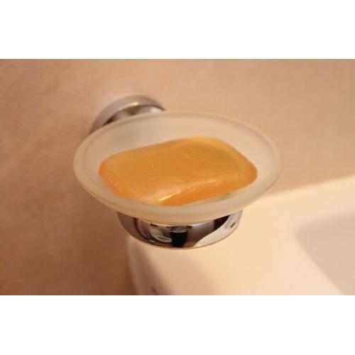 Мыльница стеклянная одинарная SP 8122 (хром) Мыльница стеклянная одинарная SP 8122 (хром)