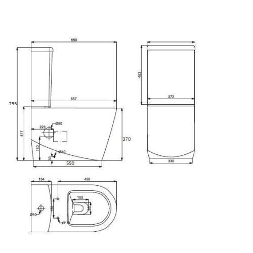 Унитаз-компакт Primera Topic 8190020 Унитаз-компакт Primera Topic 8190020