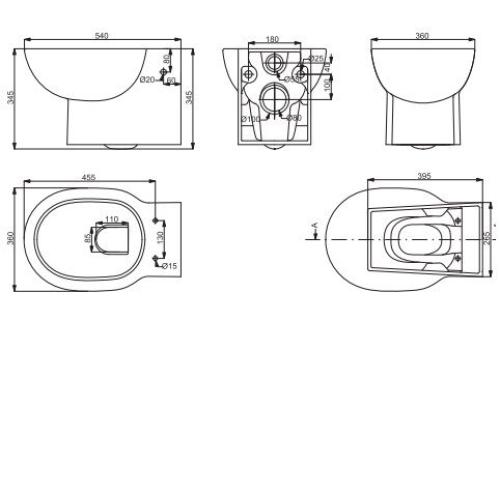 Подвесной унитаз Primera Shape 8220015 Подвесной унитаз Primera Shape 8220015