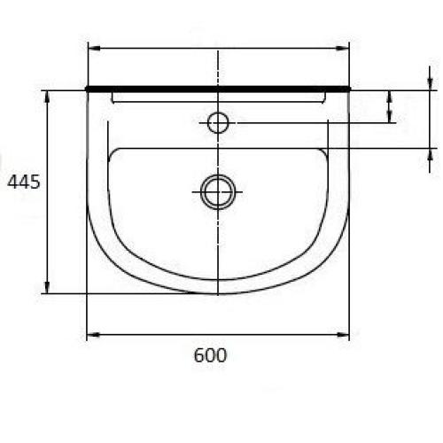 Раковина Primera Topic 8100020 Раковина Primera Topic 8100020