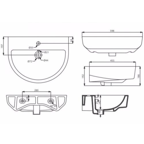 Раковина Primera Grand 8100022 Раковина Primera Grand 8100022