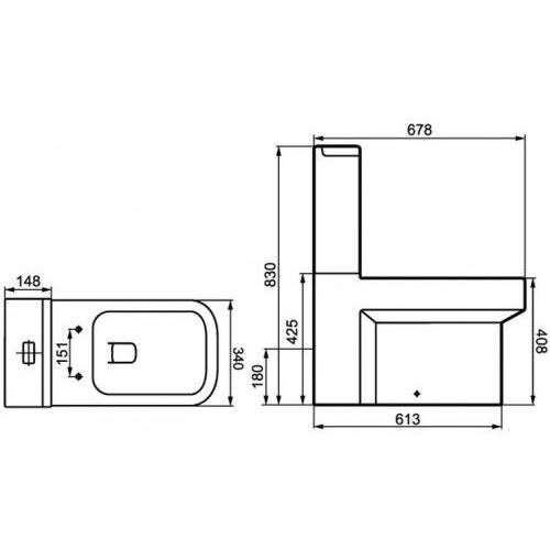 Унітаз-компакт Devit Graphics 3110126