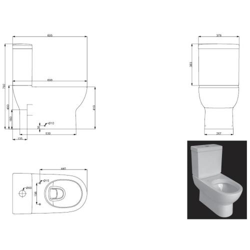 Унітаз-компакт Devit Fresh 3010121
