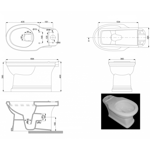 Унітаз-компакт Devit Sheffild 3010133 Унітаз-компакт Devit Sheffild 3010133