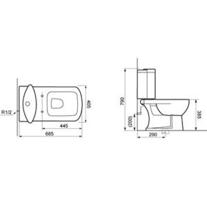 Унітаз-компакт Devit Comfort 3010123