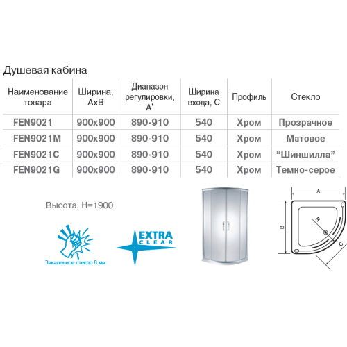 Душевая кабина Devit Vintage FEN 9021