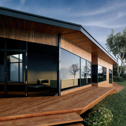 Фасадна дошка ДПК Zagu Muris, махагон