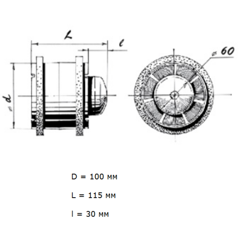 Blauberg Tubo 100 Побутовий вентилятор Blauberg Tubo 100 Побутовий вентилятор
