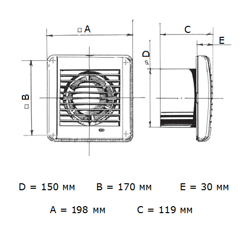 Blauberg Aero Vintage 150 побутовий вентилятор