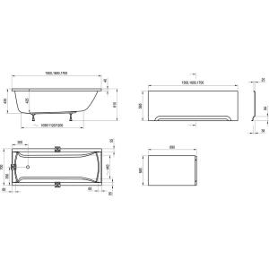 Акриловая ванна Ravak Classic 150x70 N