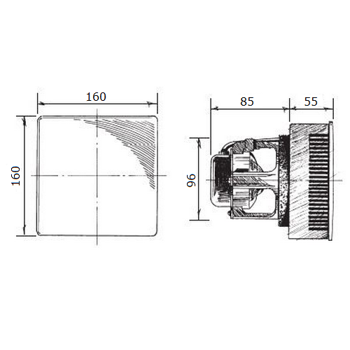Blauberg Eco 100 побутовий вентилятор