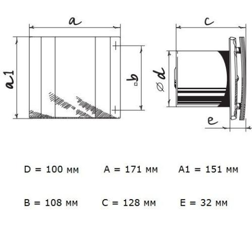 Blauberg Quatro 100 бытовой вентилятор Blauberg Quatro 100 бытовой вентилятор