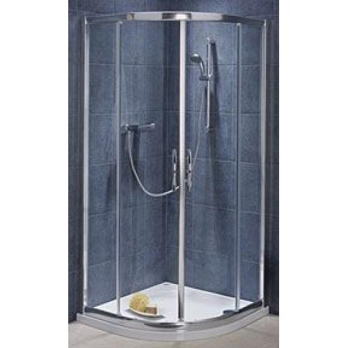 Кабина Kolo AKCENT PLUS полукруглая 80х80 см, двери раздвижные.