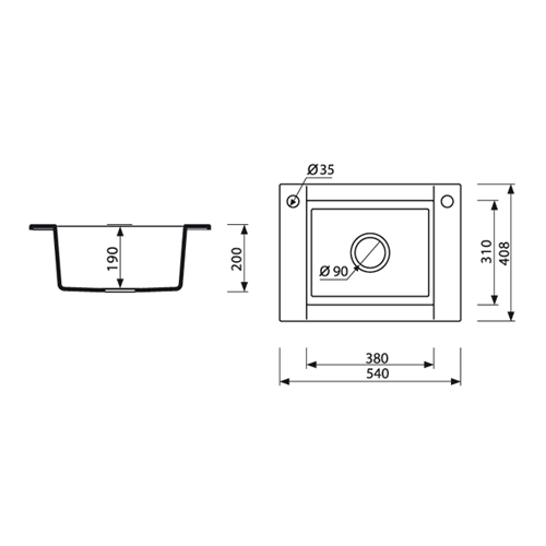 Гранітне миття Marmorin VOGA 1k