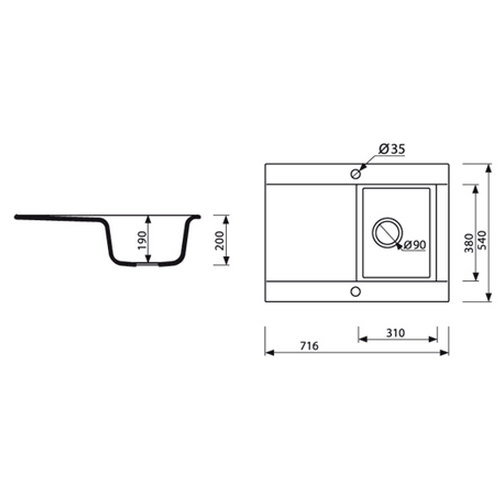 Гранітне миття Marmorin VOGA 1k 1o