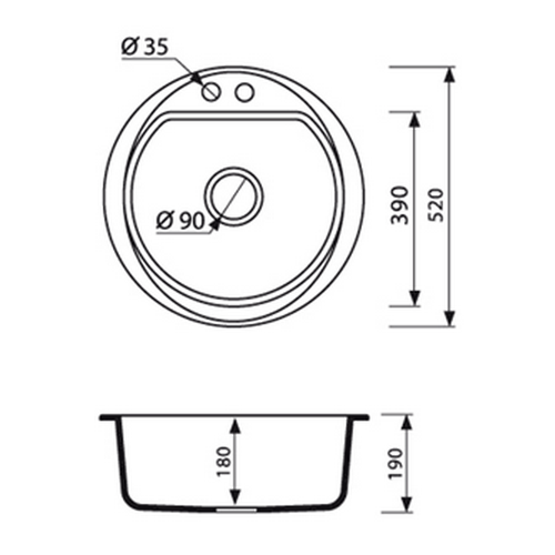 Гранитная мойка Marmorin DURO 1k