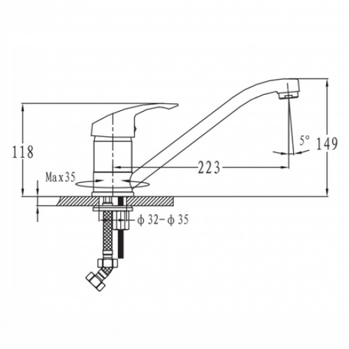 Змішувач для кухні Imprese PRAHA 20030 Змішувач для кухні Imprese PRAHA 20030