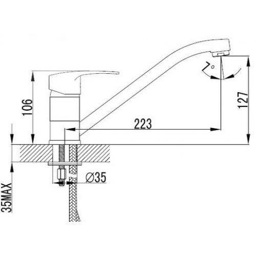 Змішувач для кухні Imprese LIDICE 20095