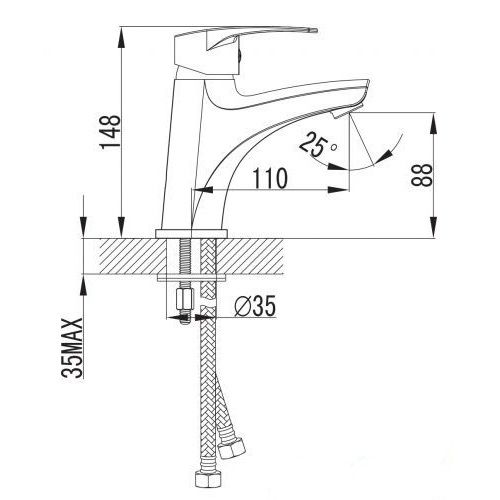 Змішувач для раковини Imprese LIDICE 05095 (M) Змішувач для раковини Imprese LIDICE 05095 (M)