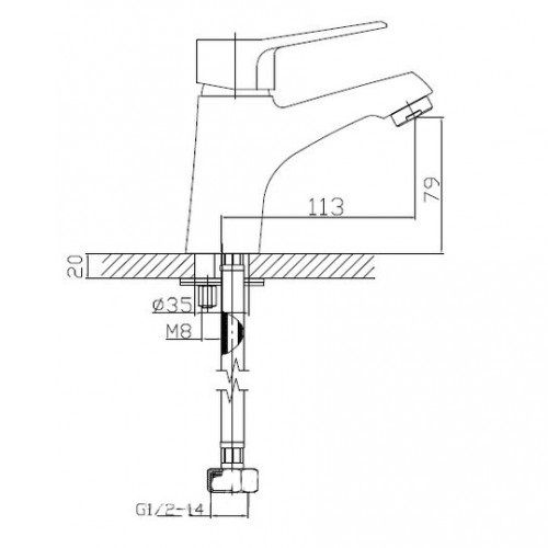 Змішувач для раковини Imprese WITOW 05080