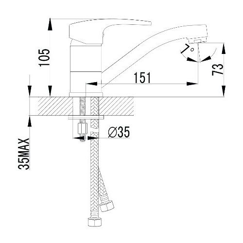 Змішувач для кухні Imprese JESENIK 20140-15 Змішувач для кухні Imprese JESENIK 20140-15
