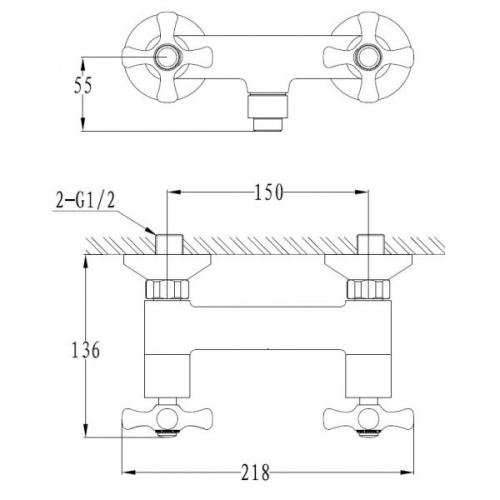 Змішувач для душу Imprese RALSKO 15240 Змішувач для душу Imprese RALSKO 15240