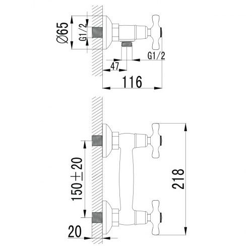 Змішувач для душу Imprese RALSKO 15240