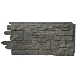 Novik Цокольный сайдинг Рваный камень Smoke Gray