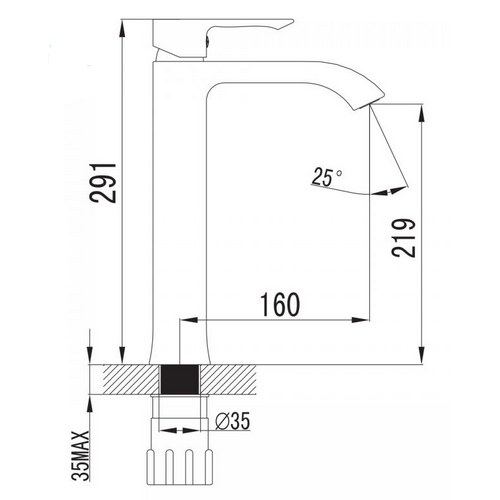 Змішувач для раковини Imprese VYSKOV 05340-H Змішувач для раковини Imprese VYSKOV 05340-H