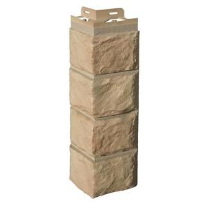 Novik Цокольный сайдинг Угол наружный тесанный камень