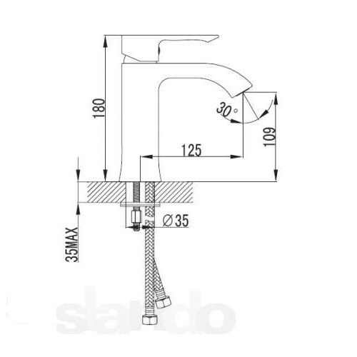 Змішувач для біде Imprese VYSKOV 40340