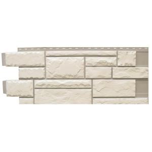 Novik Цокольный сайдинг Тесанный камень White blend