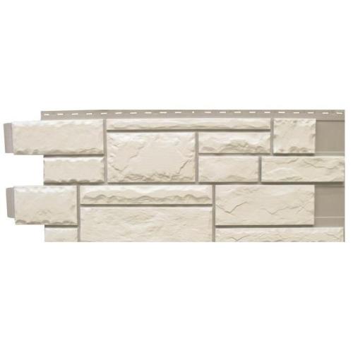 Novik Цокольный сайдинг Тесанный камень White blend