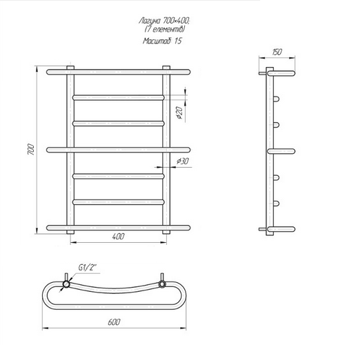 Сушка для рушників Mario Лагуна Сушка для рушників Mario Лагуна