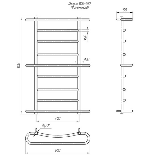 Сушка для рушників Mario Лагуна Сушка для рушників Mario Лагуна